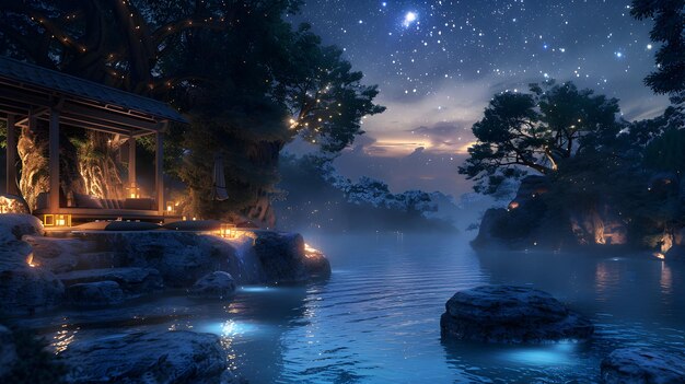 Moonlit Garden Onsen